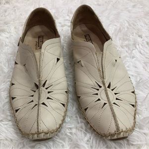 Pikolinos Jerez Loafer Leather Floral Cut Out Women’s size 41